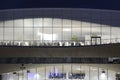 Helsinki, Finland Ã¢â¬â December 6, 2018: The building of Central Library Oodi in the evening